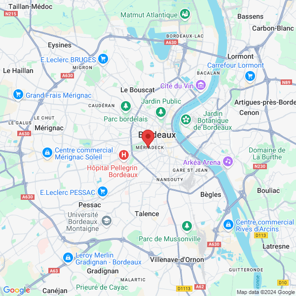 Bordeaux - Google map