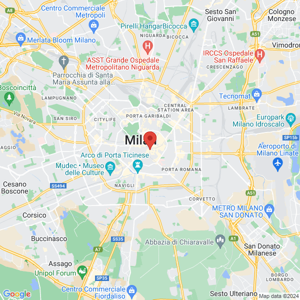 Milan - Google map
