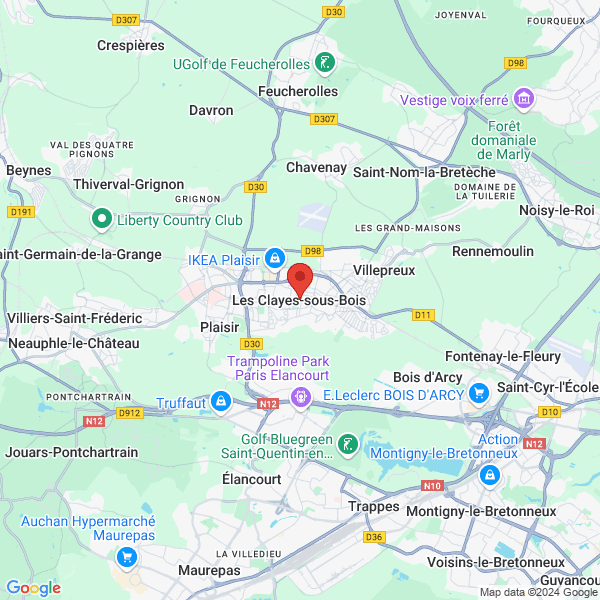 Les Clayes-sous-Bois - Google map