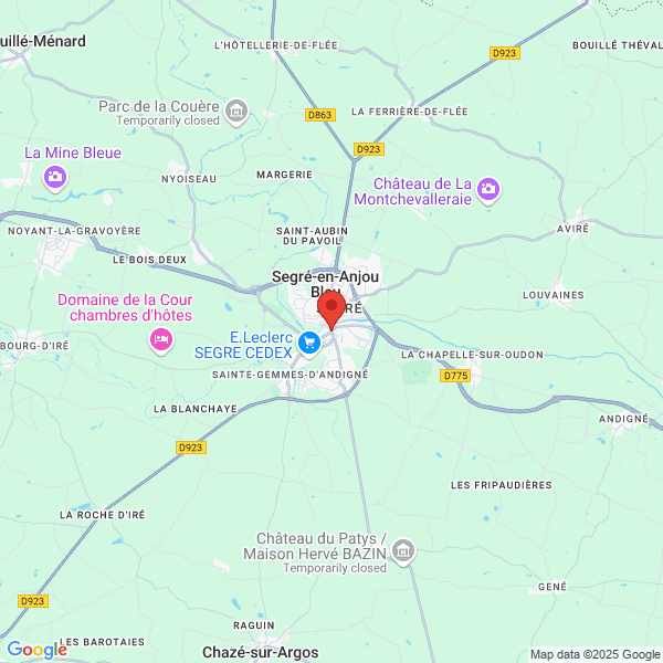 Segré-en-Anjou Bleu - Google map